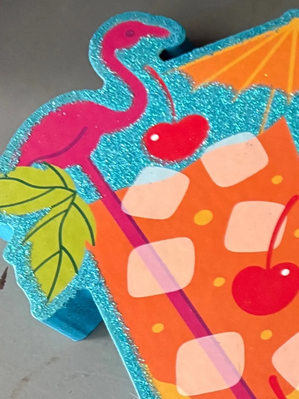 Wooden Summer Tiki Drink Decor